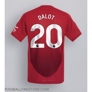 Manchester United Diogo Dalot #20 Replik Heimtrikot 2024-25 Kurzarm